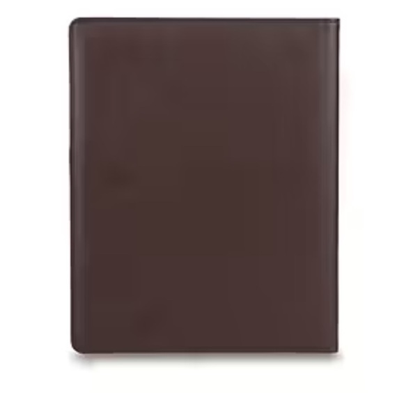 Vegan leather brown padfolio with notepad, new - Picture 2 of 6